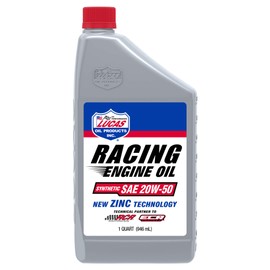 Lucas Oil 10615 SAE 20W-50 Synthetic Racing Motor Oil - 1 Quart