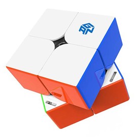 BroMoCube Gan251M Air New 2x2 Magnetic Speed Cube Professional Stickerless Gans 2x2x2 Cube Super Lightweight Puzzle Toys