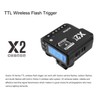 Godox X2T-P TTL Wireless Flash Trigger for Pentax, Support 1/8000s