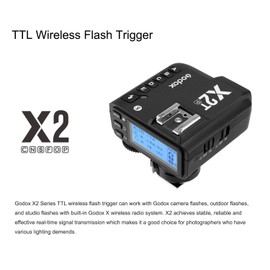 Godox X2T-P TTL Wireless Flash Trigger for Pentax, Support 1/8000s HSS Function, 5 Dedicated Group Button and 3 Function Button for Quick Setting