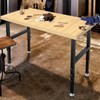 48” Adjustable Wood Work Bench, Heavy Duty Work Table for