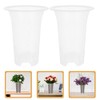 SUPVOX 8pcs Orchid Flower Pots Transparent Planting Containers Material Ventilated