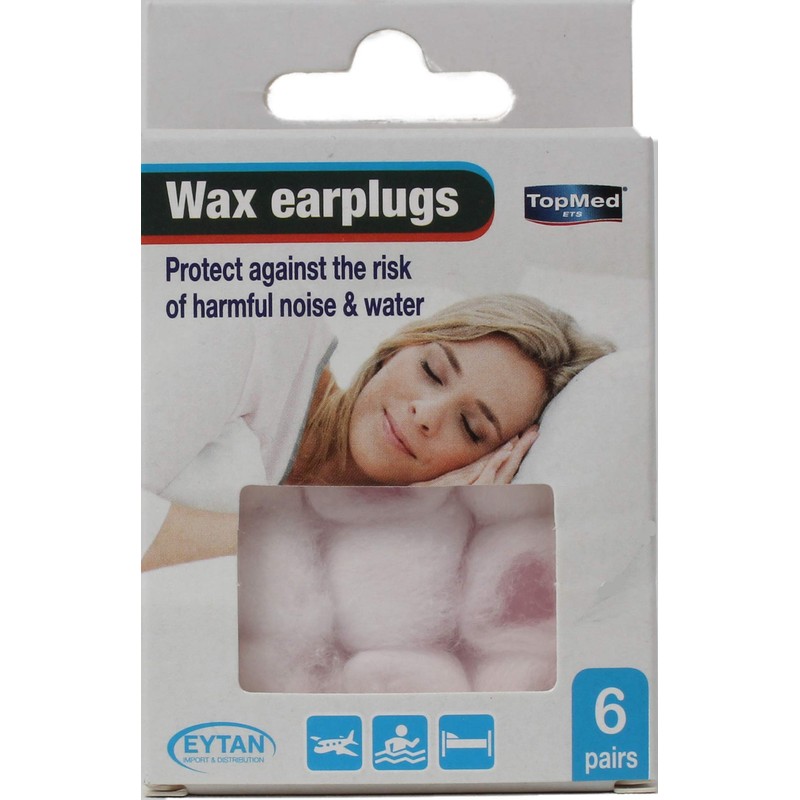 Wax Ear Plugs Earplugs for Sleep & Swimming Reusable Moldable