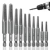 Screw Extractor Drill Bit Set, 10 Pcs 1/4" Hex Shank