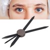 Eyebrow Stencil Ruler Black Stainless Steel Eyebrow Makeup Caliper Ruler