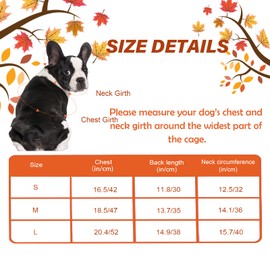 GABraden Thanksgiving Dog Sweatshirt Costtume,Turkey Pattern Puppy Hoodies Winter Clothes Sweatshirt,Suitable for Small and Medium-Sized Cats and Dogs(Thanksgiving-2, Large)