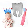 Kisangel 2pcs White Tooth Balloons for Shower Decorations Unique Tooth