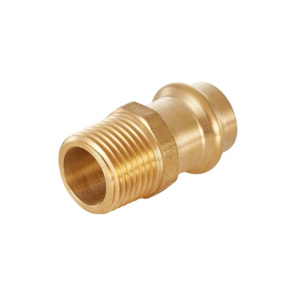 EFIELD 1/2"Press ×1/2"Male NPT Thread Brass Adapter 1 Pack No