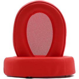 Replacement earphone pads, Sony compatible MDR-100a MDR-100a MDR-100aap mdr-h600a earphone pads, made by combining soft protein leather and memory sponge (bright red)