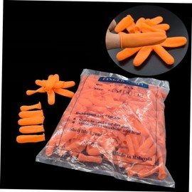 Healeved 100pcs Non- Orange Sleeves Protective for Art and Repair Work Flexible Stretchy Caps Comfortable