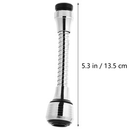 Veemoon 3 Pcs Faucet Splash Guard Rotating Faucet Flexible Faucet Extension Faucet Connector Devices Water Saving Faucet Aerator Faucet Sprayer Attachment Strainer Lengthen Appendix Abs