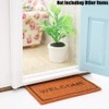 Odoria 1/12 Miniature Plants and Welcome Mats Doormat Dollhouse Decoration