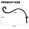 Hourleey 2 Pack Plant Hanger Outdoor, 12 Inch Heavy-Duty Hanging