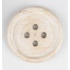 Sass & Belle Wooden Brown Button Coaster - Set of