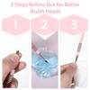 LIQWEI 3 Pcs 3d Acrylic Nail Brush Set, Nails Design