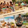 Edvision Rechargeable Fly Fans for Tables, Portable Outdoor Food Fans