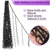 Goddess Locs Crochet Hair 30inch 9 Packs 1B# Boho Faux