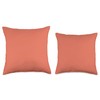 Simple Terracotta Color Throw Pillow