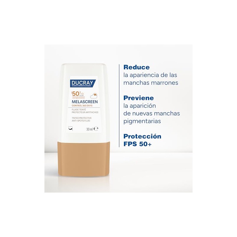 DUCRAY, Melascreen Control 365 Fluido Protector Antimanchas FPS 50+ con