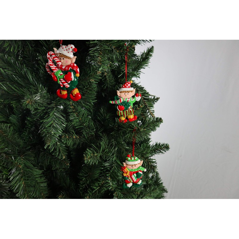Christmas Tree Hanging Decorations Elf Holding Gifts Candy Christmas Xmas