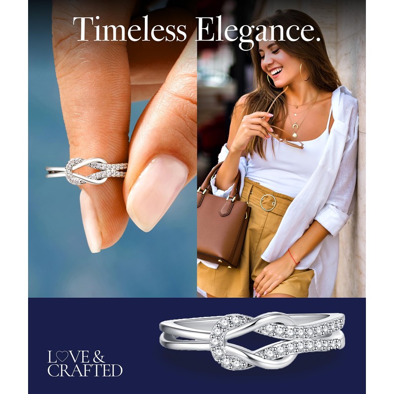 Love & Crafted Knot Ring - Adjustable Mother Daughter &