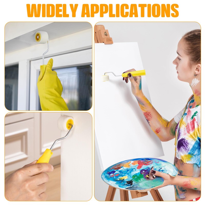 Honeydak 16 Pack Mini Paint Roller Small Paint Roller for