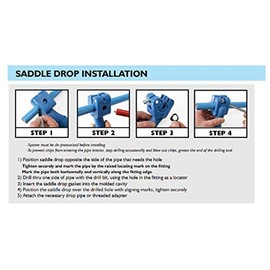 RAPID AIR FASTPIPE SADDLE DROP FOR MAIN PIPE 1" FASTPIPE TUBING, FOR COMPRESSED AIR PIPING PIECE, F2210