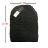TOSKATOK Ladies Knit Slouch Winter Hat/Beanie -Black-A