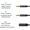 OOYES 2 in 1 Headphone Mic Splitters Cable,3.5mm Jack Audio