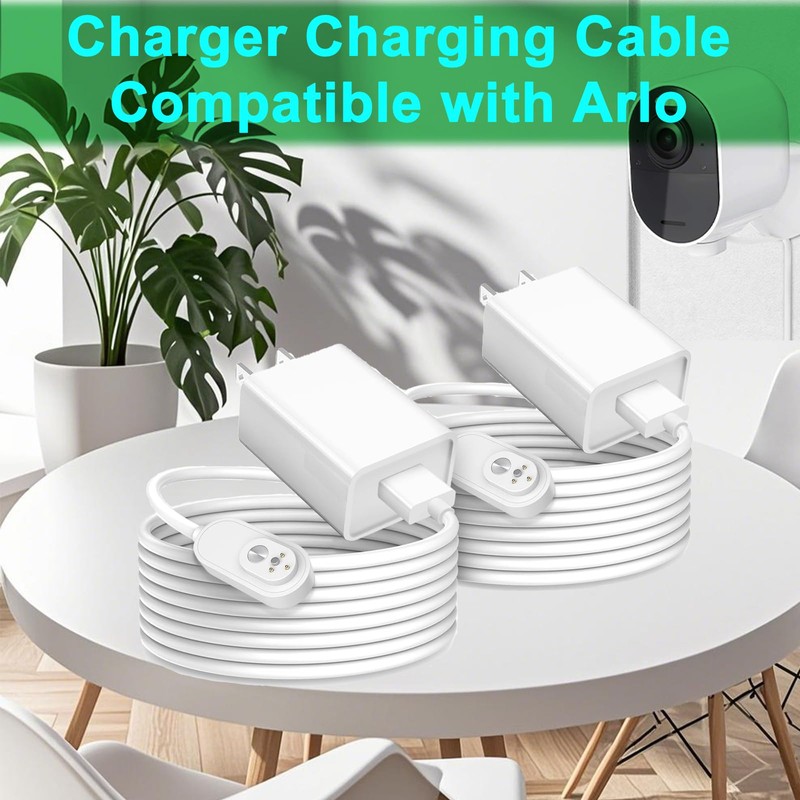 Arlo Camera Charger 2 Pack 10FT Compatible with Arlo Pro