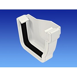 OSMA White 111mm Gutter External Stopend Right Hand for Stormline Ogee Gutter System 8T851W
