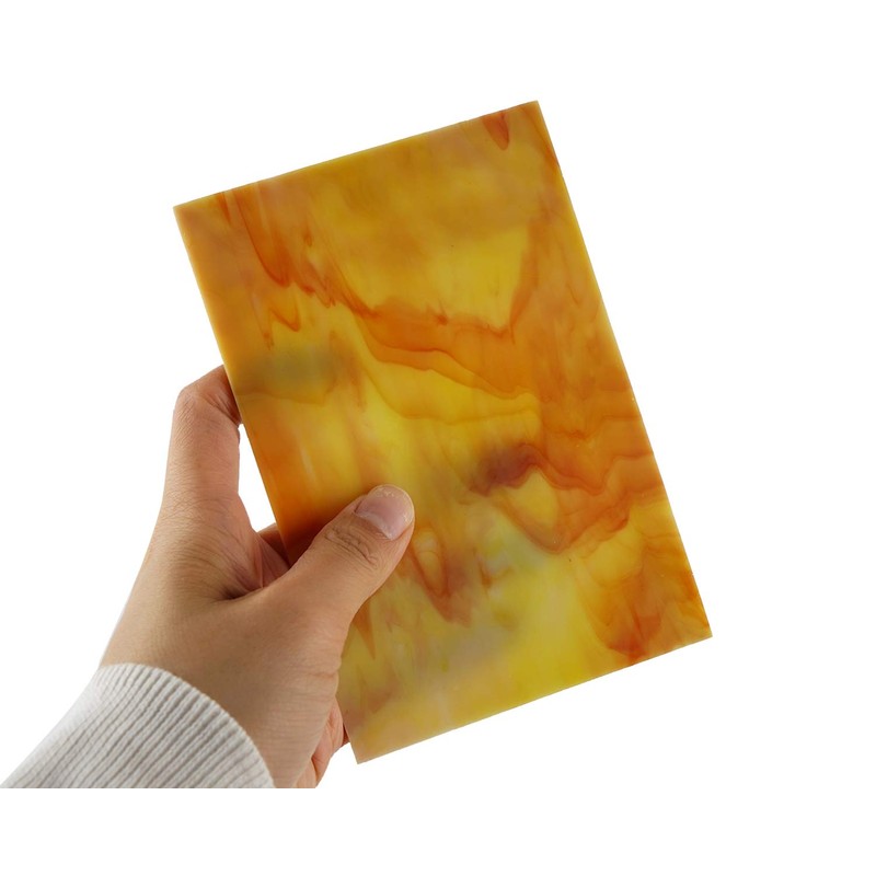 Lanyani (10 Sheets) Variety Stained Glass Sheets Pack, 4 x