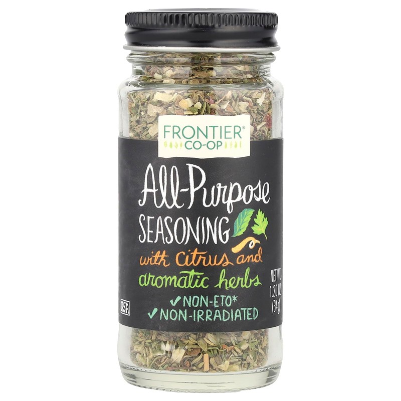 Frontier Co-op All-Purpose Salt-Free Everyday Spice Blend, 1.2 Ounce Jar,