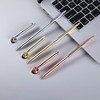 Tiosen Gold Metal Ballpoint Pen with Round Desk Stand, For