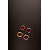 LivuX Mini Brass Gold Plated Reliquary - Diameter 2.5 cm