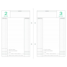 Exacompta 38978 Refill Pages for Perpetual Diary Perforated 15,5 x 23,5 cm