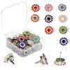 Liangang 30pcs DiamondCute Push Pins for Bulletin Board,Flower and Heart