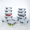 MSPOQMRSF 12 Piece galss Containers with Lids, Food Storage Containers,