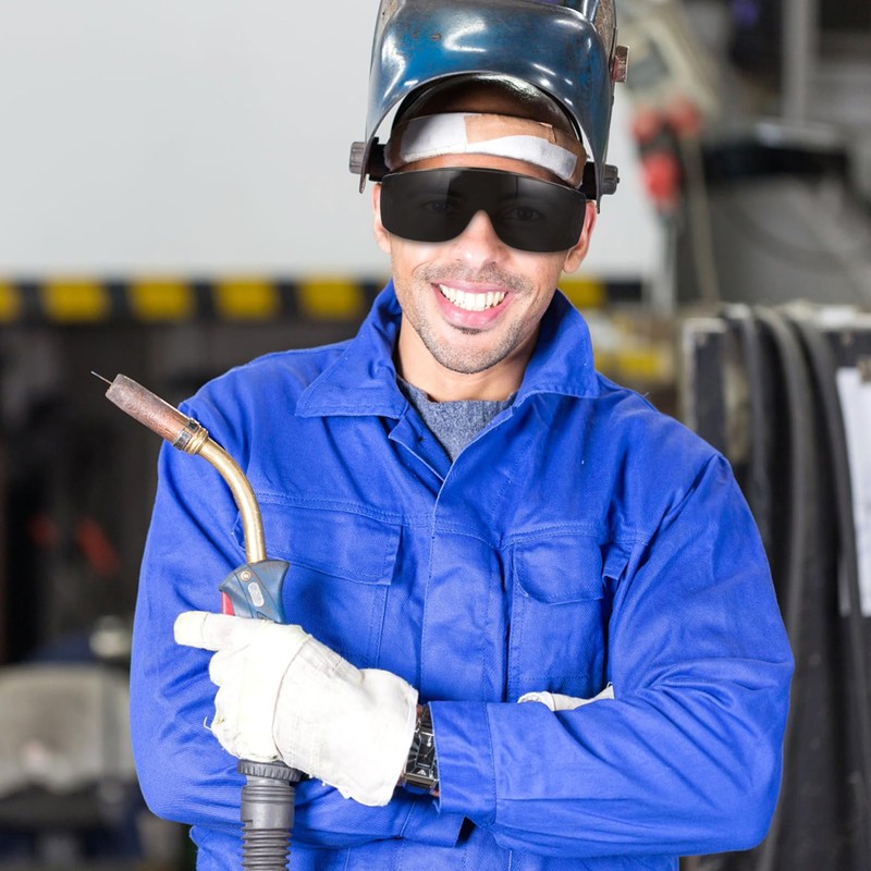 Totority Safety Goggles - Black Adjustable Protective Eyewear for Industrial