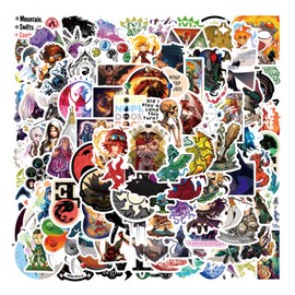 120PCS Aesthetics Stickers, Graffiti Waterproof Vinyl Decal for Adults for Birthday Party Supplies Decoration Favors for Water Bottles Laptop Suitcase Scrapbooking Choice