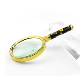 Gold Dragon Portable Magnifying Glass Loupe Presbyopia Silver supplies 70mm 2ea