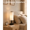 EZVALO Cordless Table Lamp with Timer, Small Dimmable Ambient Light
