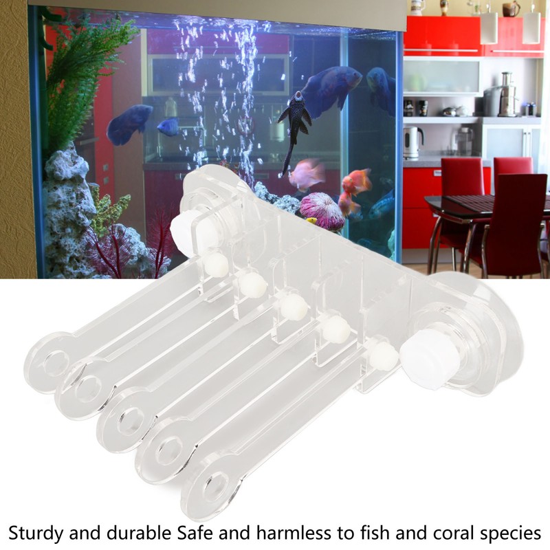Aquarium Coral Rack 5 Claw Tree Shape Clear Acrylic Fish