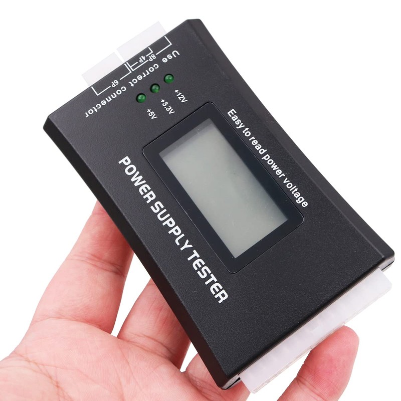 WANGCL LCD display PC Power Supply Tester 20/24 Pin Psu