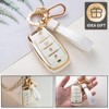 CACARLIKE for Dodge Key Fob Cover with Dodge Keychain, Car