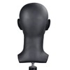 MIAOMANZI PVC Mannequin Head Black Male Manikin Dummy Stand Model