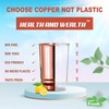 HEALTHANDWEALTH Copper Tumblers - 350ml (11.8 fl. oz.) for Pure