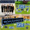 Large Graduation Decorations Class of 2024 Yard Sign - 8Pcs