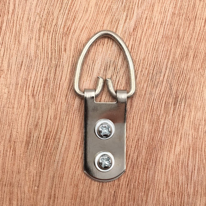 Comdox D Ring Picture Hangers with Screws - 50 Pack