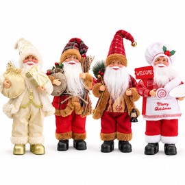 Santa Claus Plush Doll for Christmas Decor – 30cm Festive Character Decoration for Home & Holiday Displays